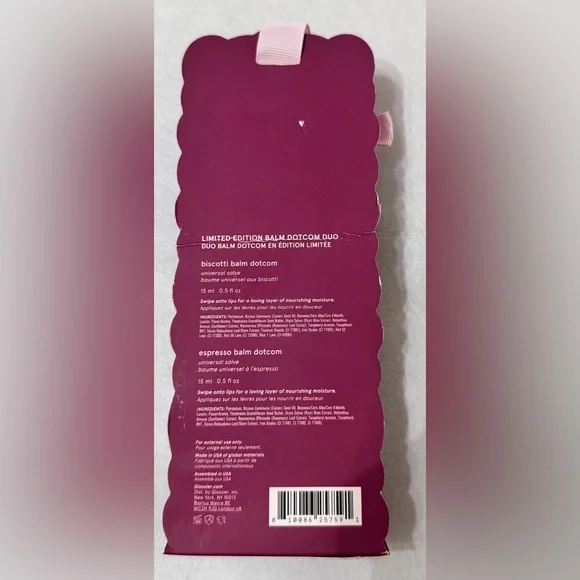 Glossier Limited Edition Balm Dotcom Duo - Biscotti and Espresso - Picture 2 of 3